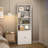 Tall Bookcase, Wooden 6 Shelf Bookshelves-1117535551