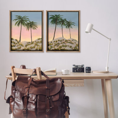 "Sunrise Tropical Scene" par Michael Willett, 2 pièces sur toile
