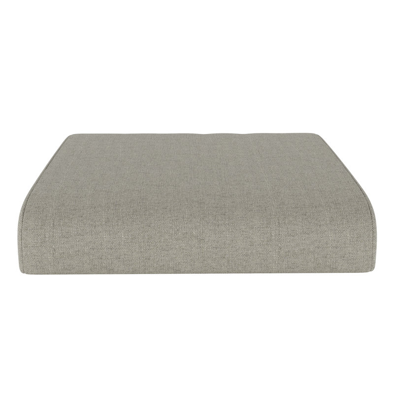 Sunbrella® Outdoor Ottoman Cushion, Spectrum Dove Sunbrella® Plainweave, 4" H x 22" W x 20" D