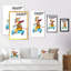 Dessin de tigre sur un scooter - Art mural pour enfants, art sur toile-1635167131-1635167133