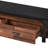 Industrial Style Tv Desk In Walnut And Black With Open Compartments Contemporary Stand Accents For 50-59" Flat Screen Tvs