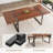 87 Inch Wood Dining Table Set With PU Leather Upholstered Dining Chair-1384234837-1394918178-1386012252