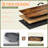 63" Long Tv Stand & Dresser With 12 Fabric Storage Drawers, Charging Ports & Led Lights-1706699330