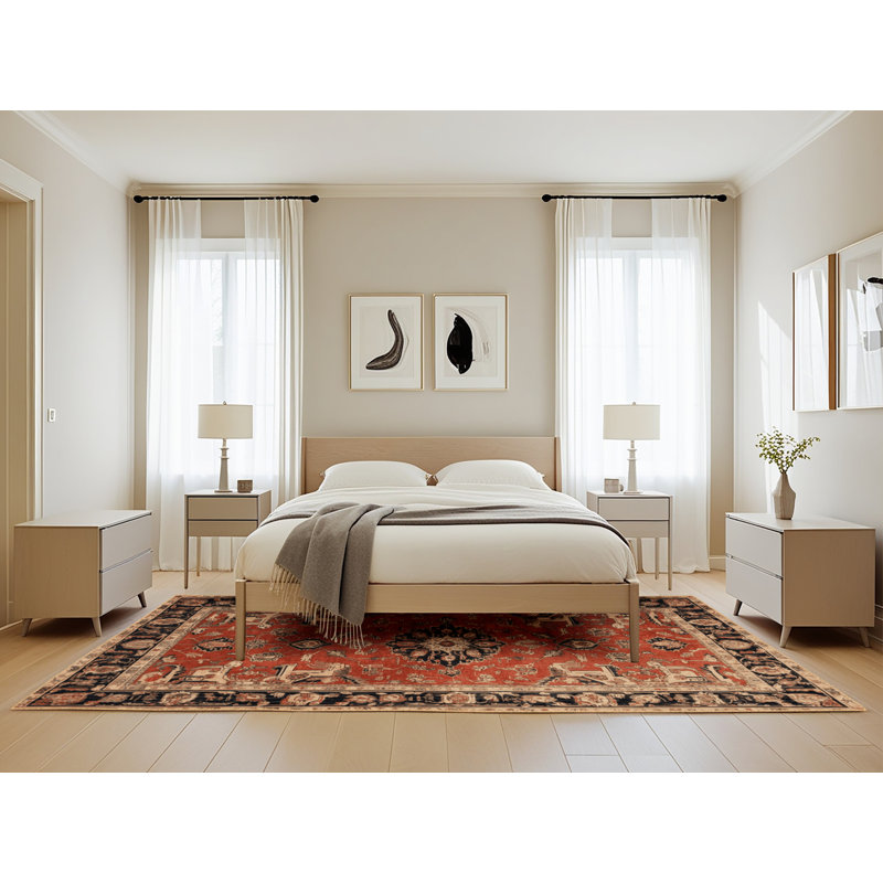 Tapis brun lavable à la machine, Rectangle de 5 pi x 8 pi