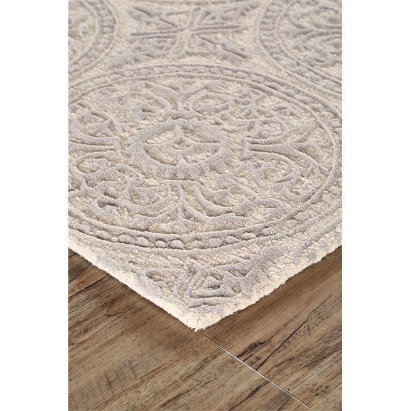 Balfour Hand Tufted Wool Geometric Indoor Rug, Rectangle 5' x 8'