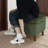 18.5" W Upholstered Corduroy Ottomans for Living Room,Bedroom,Storage Footstools Seating-579644387