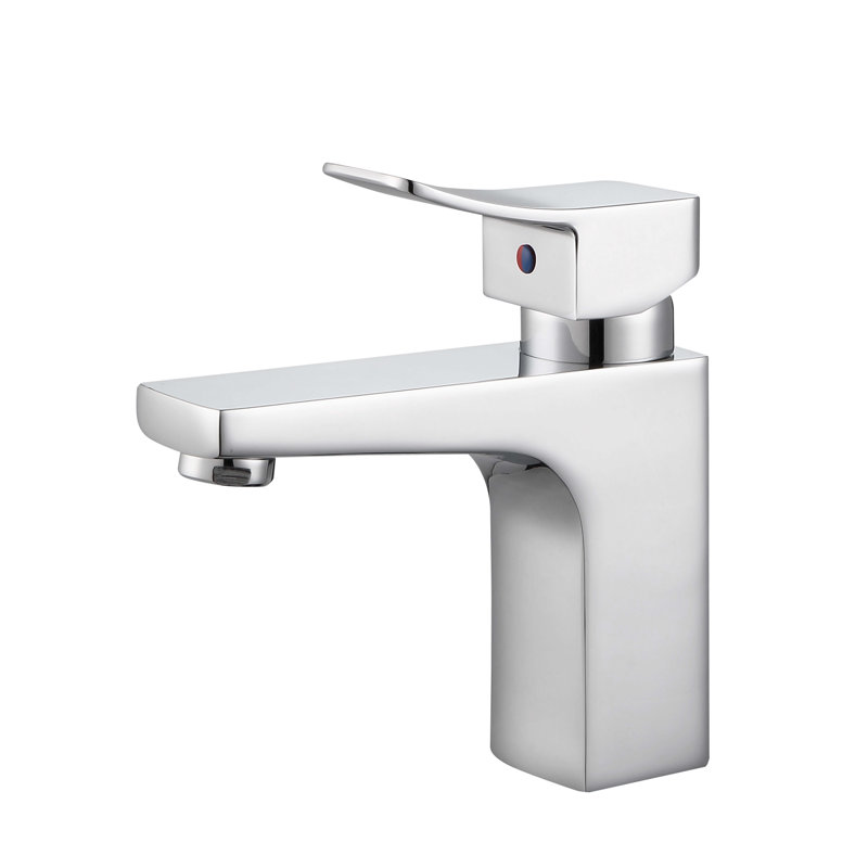 Robinet de salle de bains monotrou avec ensemble de drainage, Chrome