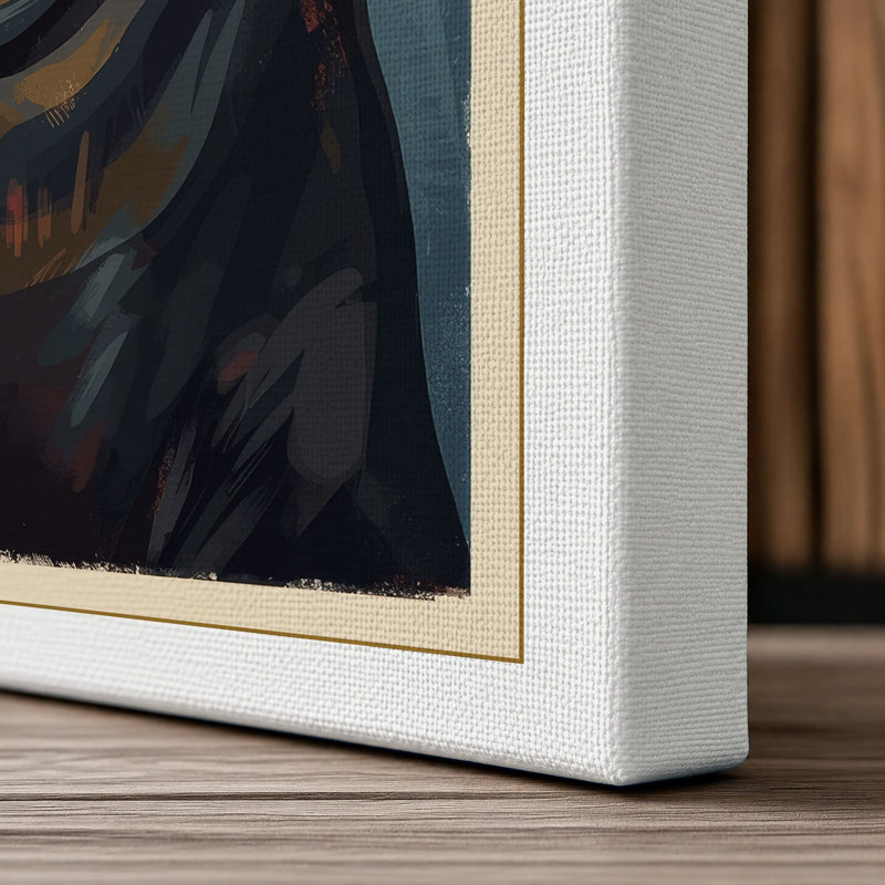 Contemplative Seal Rustic - Wrapped Canvas, 18x12 - 45.7 x 30.5 cm, White Border
