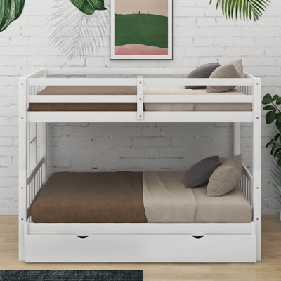 Twin Over Pull-Out Bunk Bed With Trundle