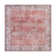Labarbera Machine Washable Red/Gray Non-Slip Backing Area Rug
