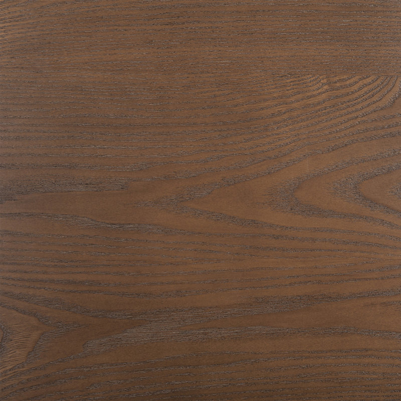 Elle Decor Ines Contemporary Design Coffee Table for Living Room with Wood Tabletop and Metal Legs, Brown