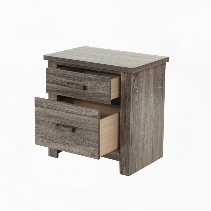 Table de chevet en chêne gris, Grey Oak