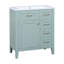 Meuble-lavabo de salle de bain 30 po - Armoire avec tiroir et lavabo, quincaillerie moderne incluse-1066265375