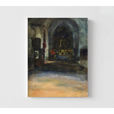 Spanish Church Interior By John Singer Sargent Painting, Framed Church Painting Print,John Singer Sargent Oil Painting Print,Framed Wall Art
