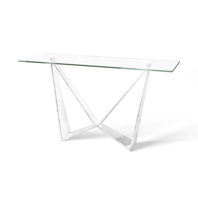 Westerham 381cm Glass Top Console Table
