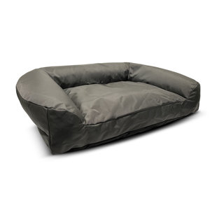 Euchirus Washable Extra Large Grey Dog Bed with Bolster