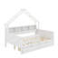 Lits plateforme pleine grandeur avec DEL, tablettes de rangement, tiroirs et garde-corps-934366296