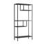 Étagère de rangement moderne avec 4 compartiments et pieds en métal, organisateur autoportant, étagères de présentation de bibliothèque