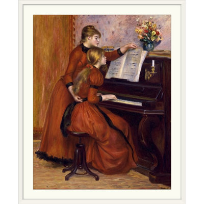 Jeunes filles au piano, ca. 1889 par Pierre-Auguste Renoir - reproduction
