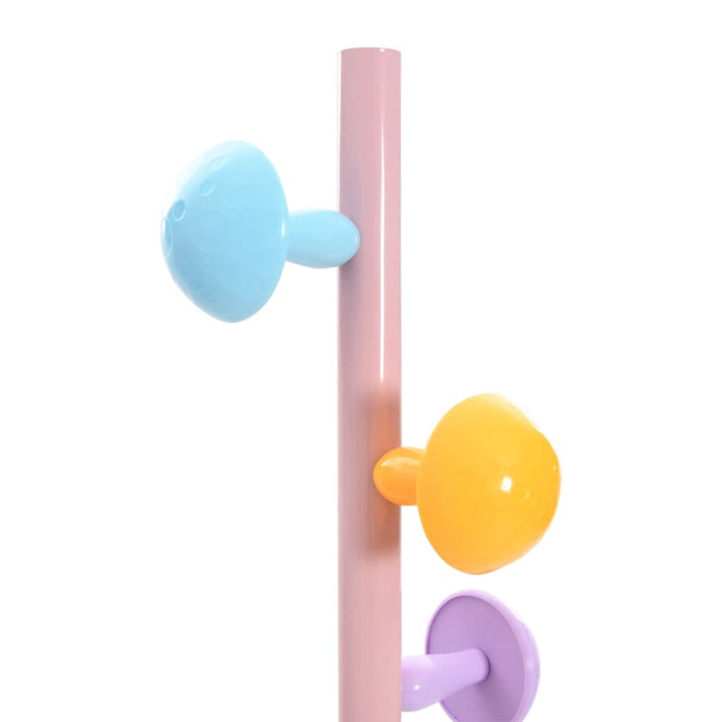 Noalani Iron Freestanding Coat Rack, Pink
