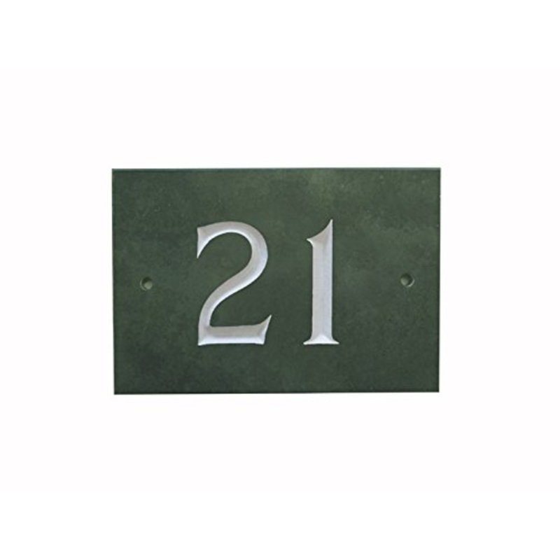 Odacia 10cm H Stone House Number, Green, 21