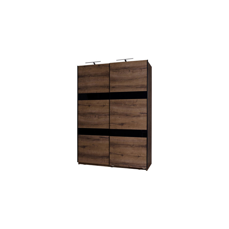 Damiel 2 Door Solid + Manufactured Wood Wardrobe