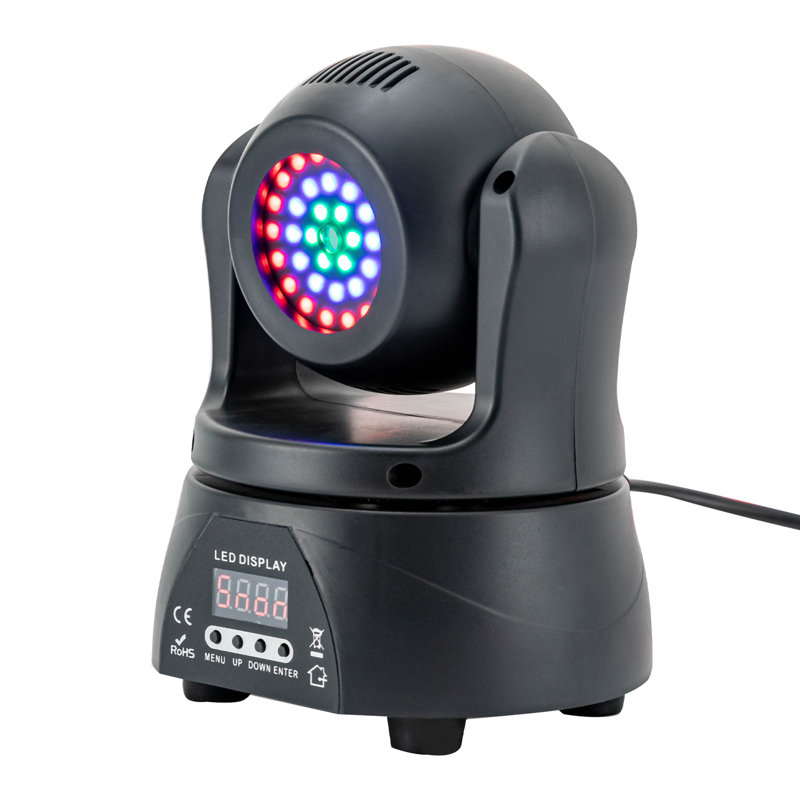 Double-sided Mini Head DJ Light with Kaleidoscope and Stage Lighting for Wedding Live Show Bar