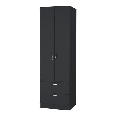 Garde-robe 2 tiroirs 2 portes