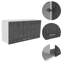 Armoire murale rectangulaire 2 portes Brookeline