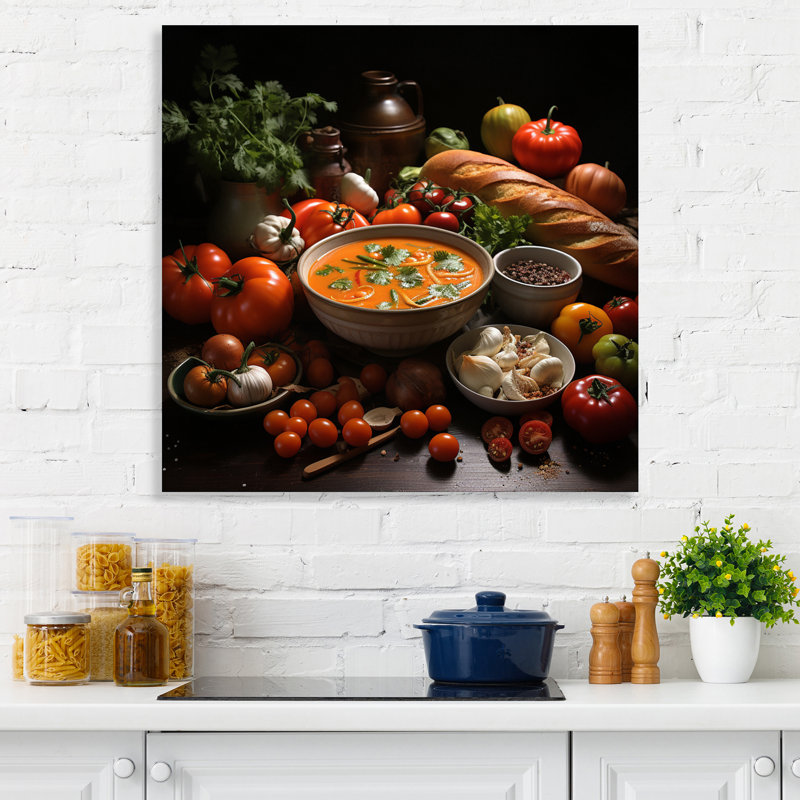 «Hearty Soup I», reproduction sur toile, Toile tendue, H 36 po x l 36 po x P 1,5 po