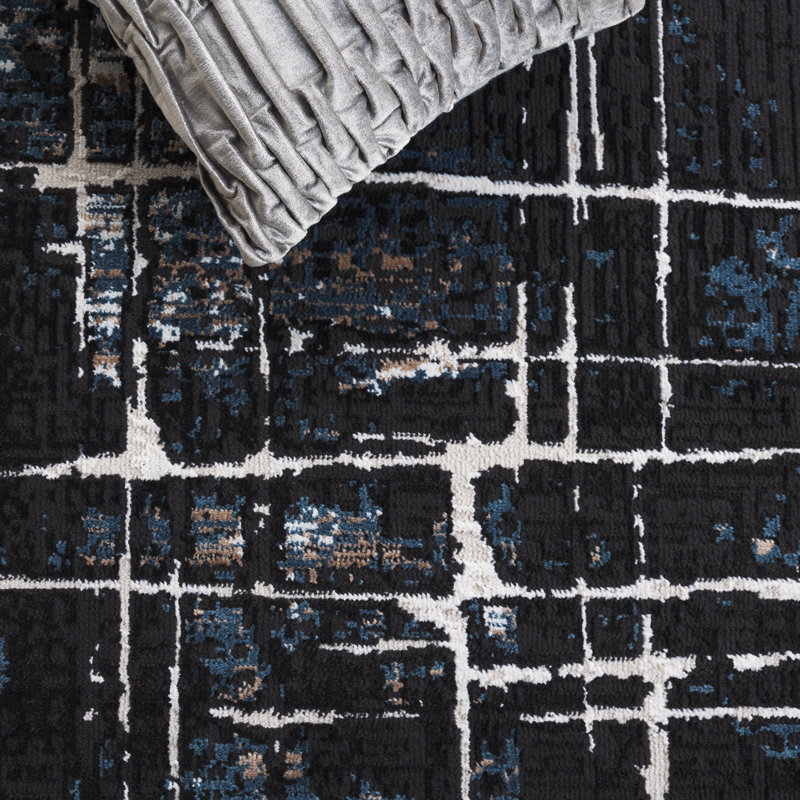Mila 292 Performance Abstract Rug, Rectangle 5'3" x 7'6"