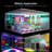 WBM Smart LP-06 Strip Light 32.8ft, for Home, Kitchen, Bedroom, Dorm Room Works with Remote Control