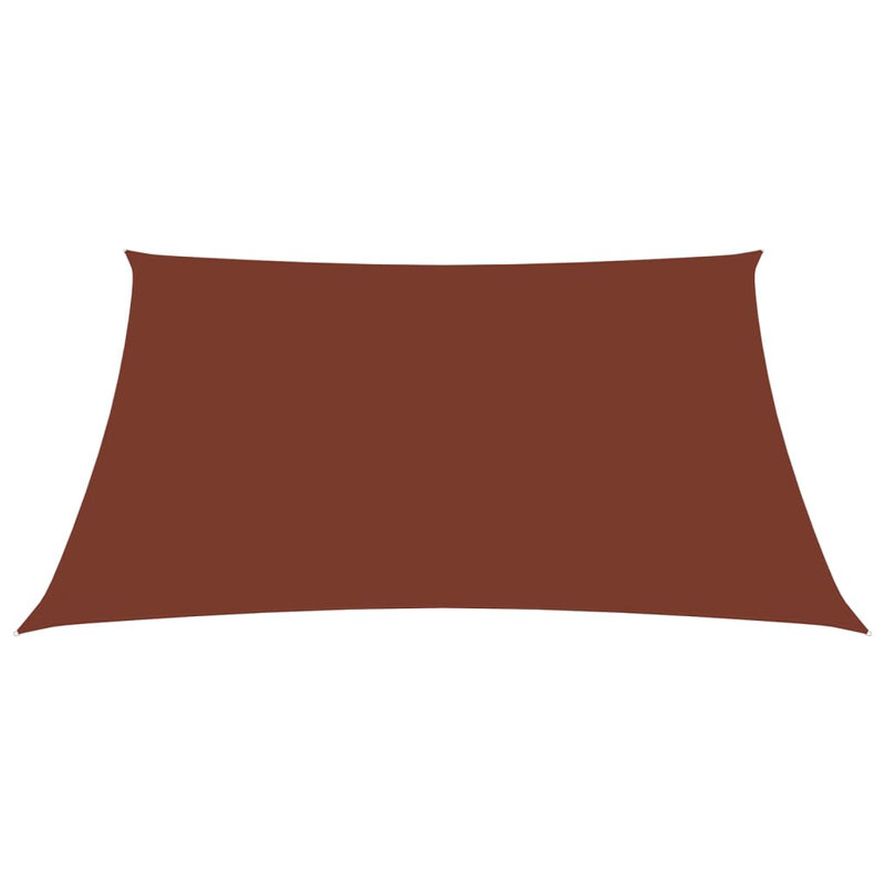 Aadit 4m x 7m Rectangular Shade Sail, Terracotta, 600cm x 400cm