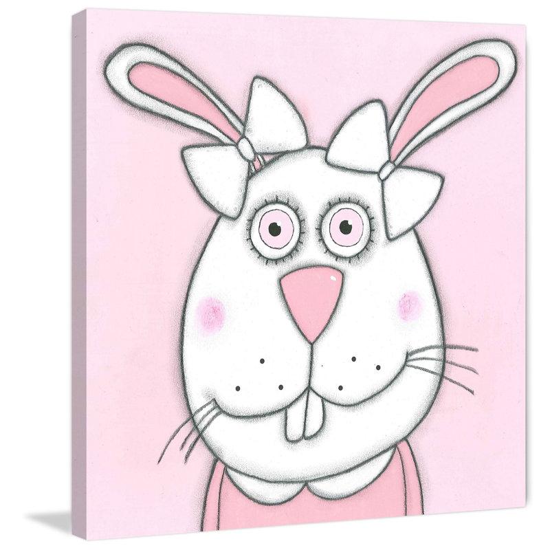 'Rabbit' Print on Wrapped Canvas, 24" H x 24" W x 1.5" D