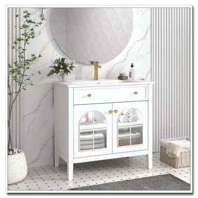 35.6" Bathroom Cabinet