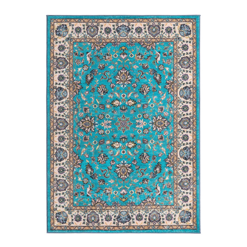 Oriental Indoor Rug, Rectangle 4'4" x 6'