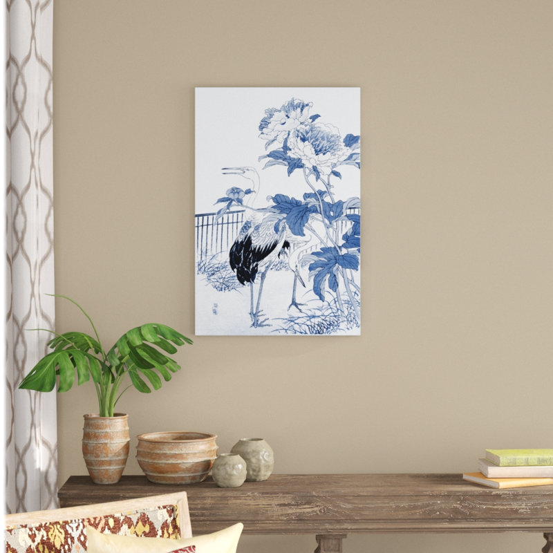 'Asian Garden I' - Painting Print, Wrapped Canvas, 91cm H x 61cm W