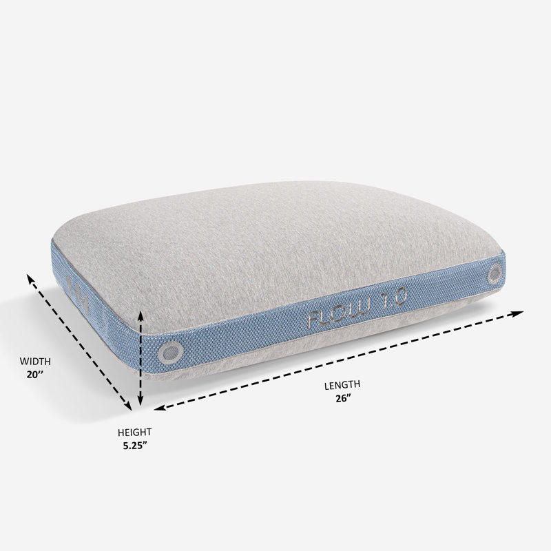 Blue and Gray Hypoallergenic Memory Foam Performance Pillow