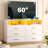 Kyrhys 6 - Drawers Bedroom Dresser, Wood Closet Dresser, Chest of Drawers with LED Light-463436046