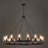 Pivot 16-Light Dimmable Wagon Wheel Chandelier 
