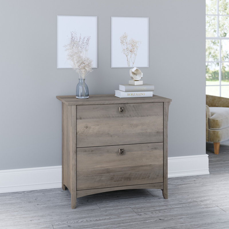 Osvald 32'' Wide 2 -Drawer File Cabinet, Driftwood Gray