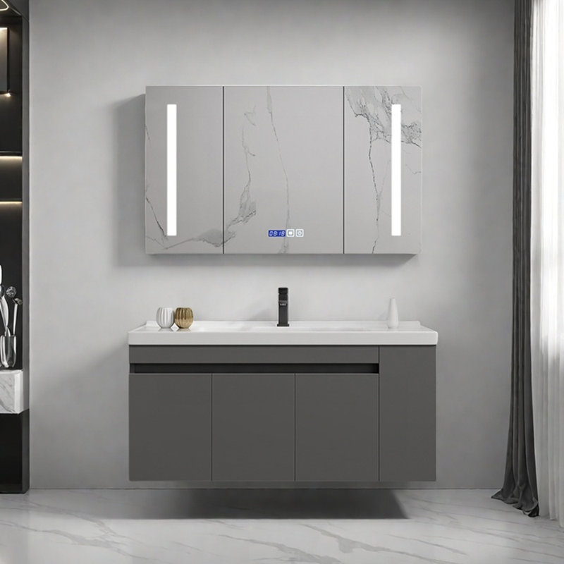 Modern simple and light luxury bathroom cabinet