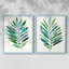 Palm Frond Flow III - reproduction encadrée de qualité supérieure - prête à être accrochée - aucun clou requis - aucun clou requis-1731871594-1731871599