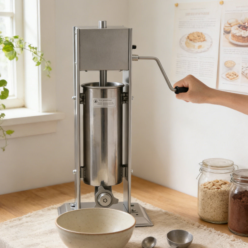 Machine à churros manuelle manuelle en acier inoxydable de 5 L