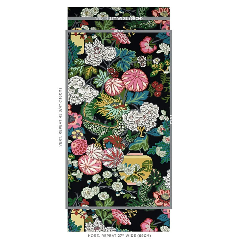 Chiang Mai Dragon Wallpaper, Ebony