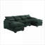 Canapés modulaires | Grand canapé moderne en U en chenille pour le salon, 110,6 po | Boucle | Standard-1773782800