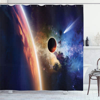 Shower Curtain with Hooks Included
