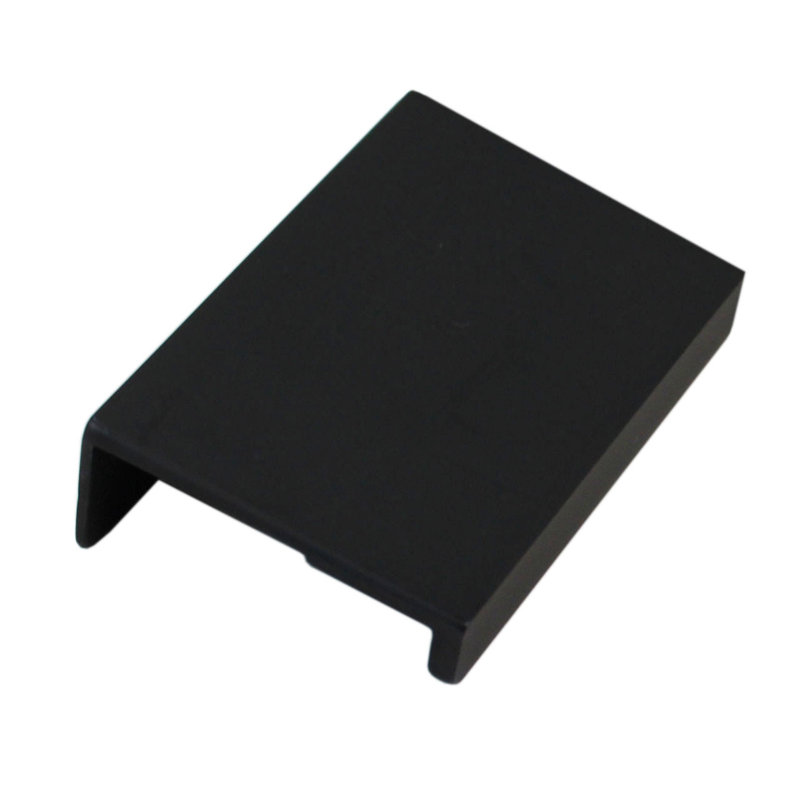Center to Center Finger Pull, Black, 1"