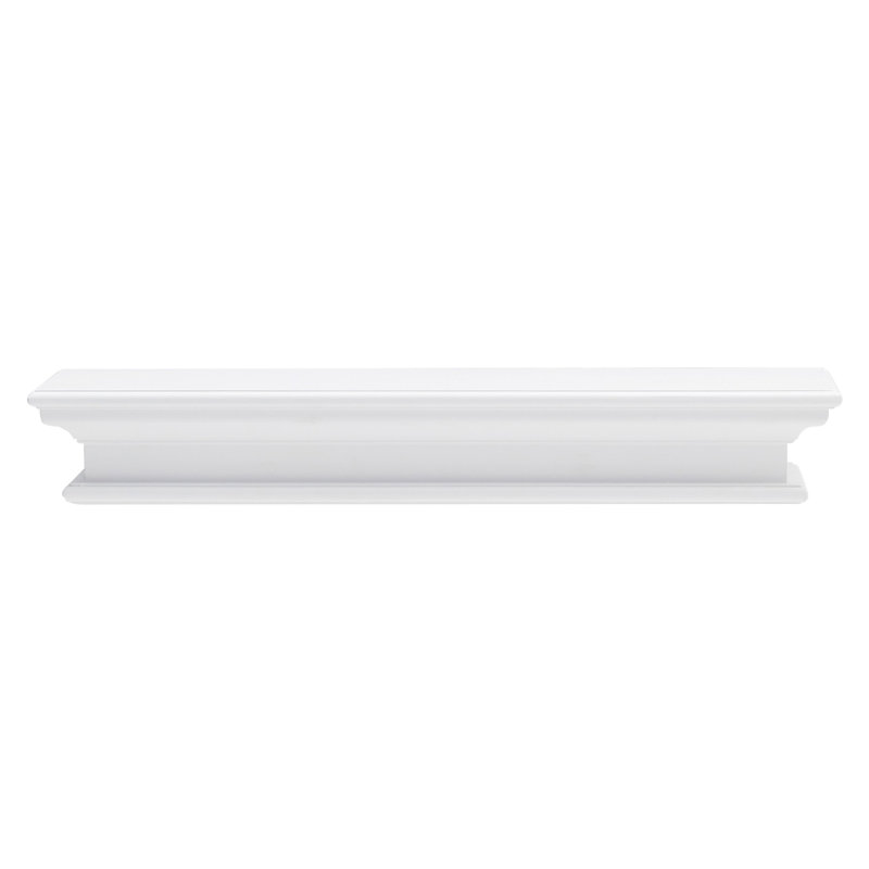 Tablette flottante avec bord vivant, Blanc classique