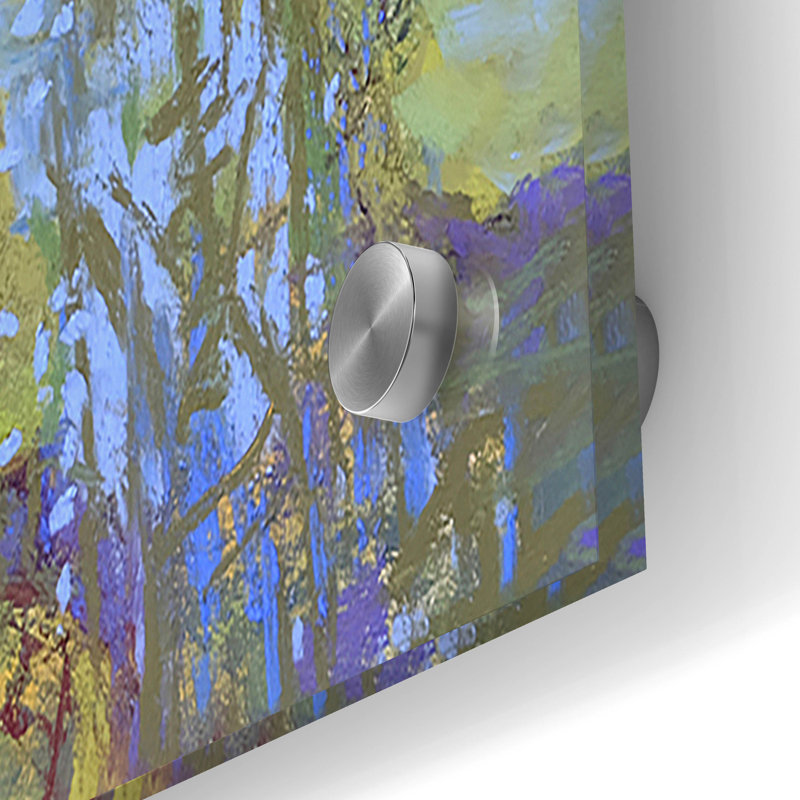 Art mural en verre Winston Porter «Hide and Seek» par Carol Strock Wasson, H 24 po x l 36 po x P 0,2 po